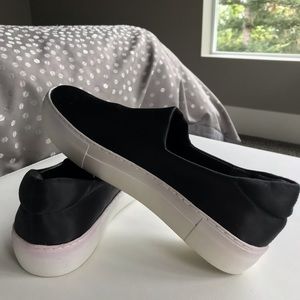 Alex Alex black platform slide-on sneakers